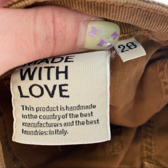 [CLOSED] BROWN DENIM SKINNY STRETCH JEANS - Picture 4 of 7